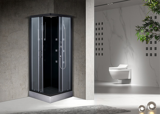Алюминий черноты подноса ABS квадратных кабин ливня Bathroom серый акриловый