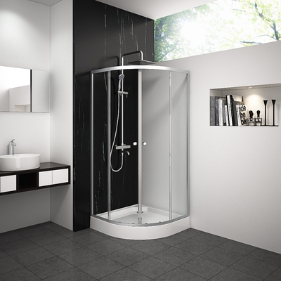 Bathroom 900x900x2000mm изогнул угловое приложение ливня, ливень и приложения ванны