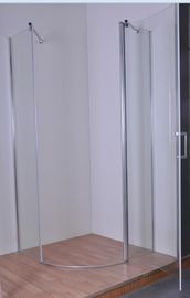 Одиночные прикрепленные на петлях приложения ливня квадранта двери с двойной фикчированной панелью