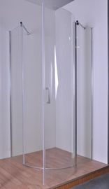 Одиночные прикрепленные на петлях приложения ливня квадранта двери с двойной фикчированной панелью