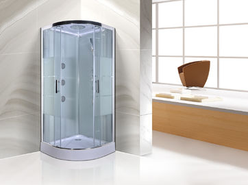 Прозрачные кабины ливня ванной комнаты квадранта с большими двигателями массажа