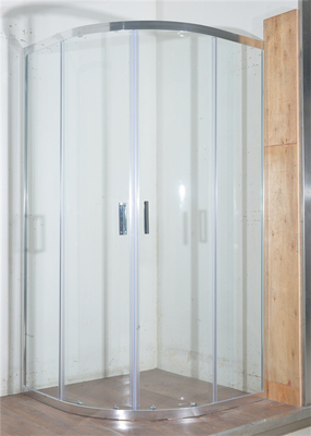 Изогнутый угловой душевой корпус, 900х900х1900мм Душевой и ванный корпус хром алюминиевый